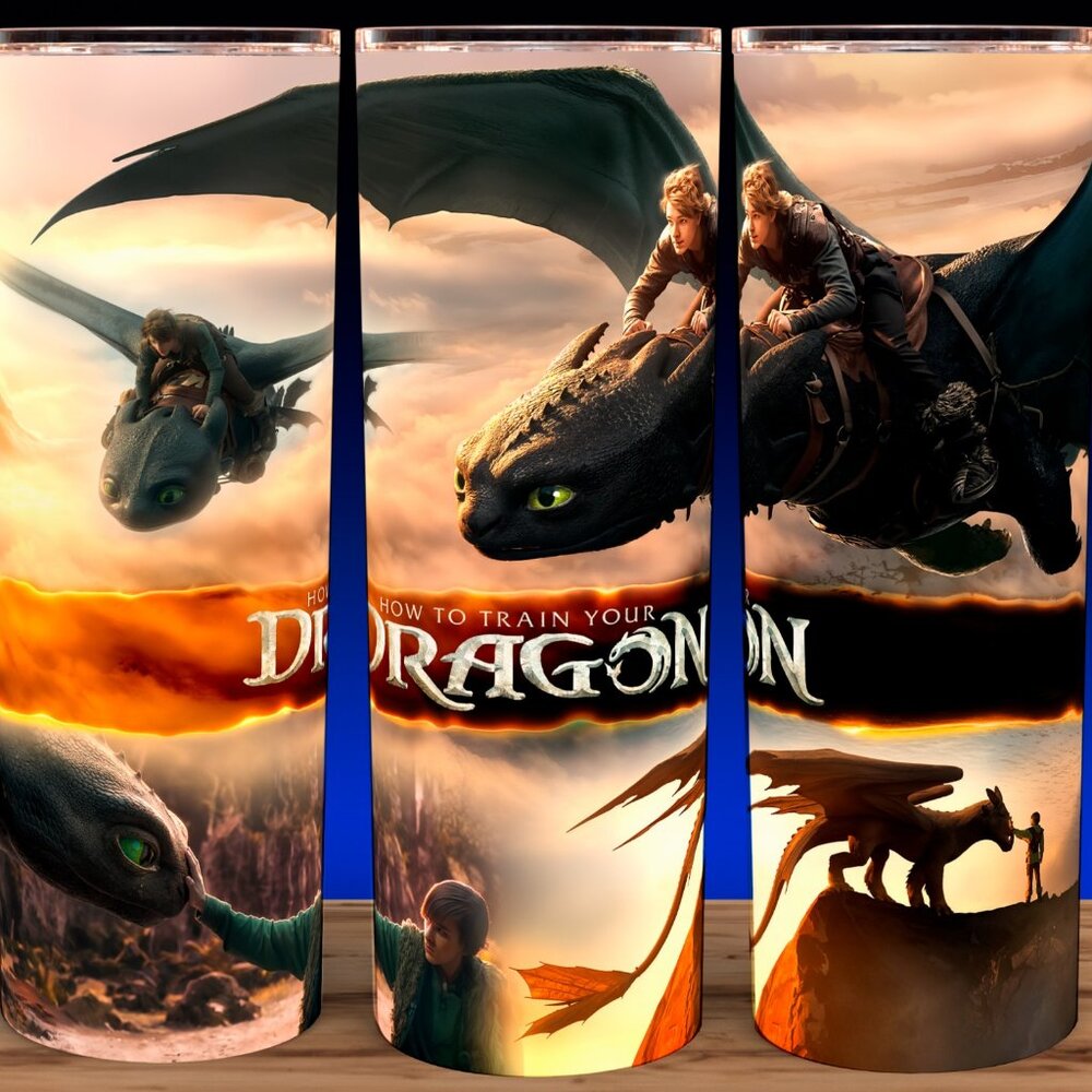 How to Train Your Dragon - Night Fury Movie Cup Mug Tumbler 20oz